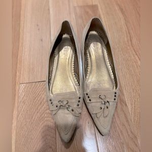 Jcrew suede pointed toe flats